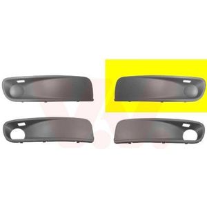 Volkswagen Transporter T5, 2003 - 2009 - voorbumper grille, Multivan/Caravelle, links