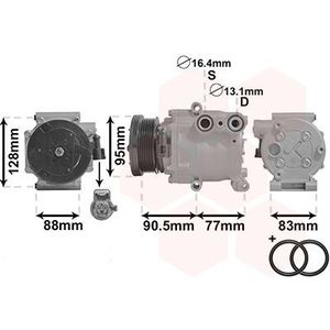 Ford - Compressor Fiesta5/Fusion 14/16 - Aircopomp - IR Plus - 1800k434