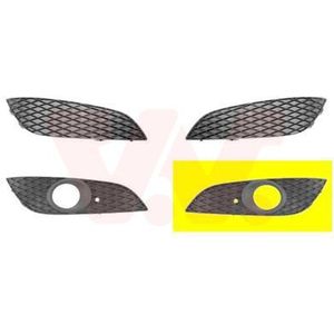 Opel Astra H, 5 drs en Caravan, 2004 - 2010 - voorbumpergrille, met mistlampgat, links, 02/2007 -