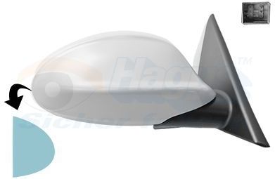 VAN WEZEL Buitenspiegel BMW 0657808 51167893562,51167135098,51167145268 Zijspiegel,Spiegel,Achteruitkijkspiegel,Autospiegel,Dodehoekspiegel