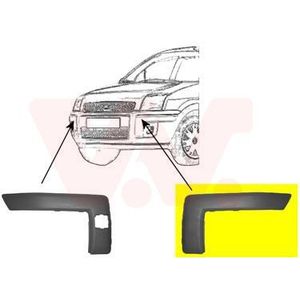 Bumperlijst Links  Bumper Grijs Ford Van Wezel 1811581