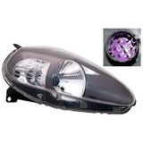 VanWezel 1624968 - Koplamp Rechts met Knipperlicht - Grijs - Voor Fiat Gr.punto 2006-2012