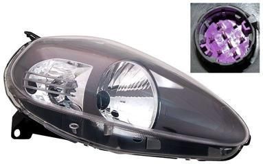 VanWezel 1624968 - Koplamp Rechts met Knipperlicht - Grijs - Voor Fiat Gr.punto 2006-2012
