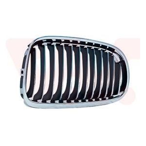 VanWezel - 0667518 - Grille - Chrome-Zwart - Voor Bmw 3 E90 van 10/2008 tot 2012