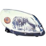 VanWezel - 1506962 - Koplamp met Clignoteur - Transparant - Chrome
