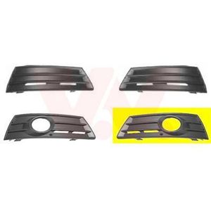 Volkswagen Passat CC, 2008 - 2012 - voorbumpergrille, met mistlampgat, links