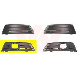 Volkswagen Passat CC, 2008 - 2012 - voorbumpergrille, met mistlampgat, rechts