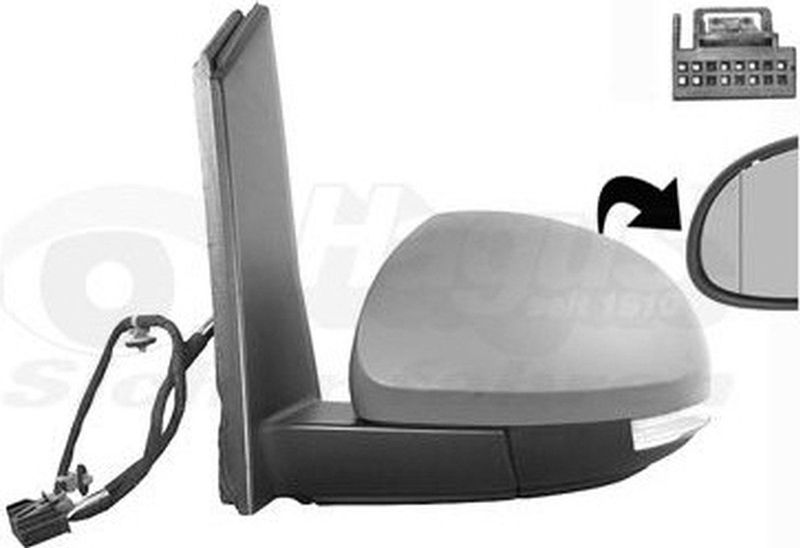 VanWezel 5776807 - Rétroviseur Compleet Links - Voor Seat Alhambra - Elektrisch - Verwarmd - Met Clignotant