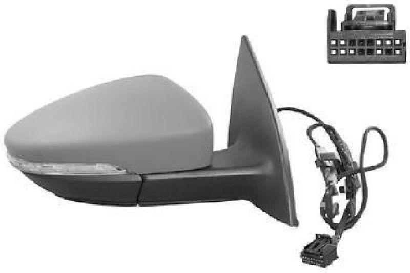 VAN WEZEL Buitenspiegel VW 5891808 1Q1857508AP,1Q1857508AP9B9,1Q1857508BD9B9 Zijspiegel,Spiegel,Achteruitkijkspiegel,Autospiegel,Dodehoekspiegel