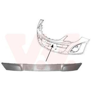 VAN WEZEL Plaat, bumper OPEL 3752580 13344501,1400872