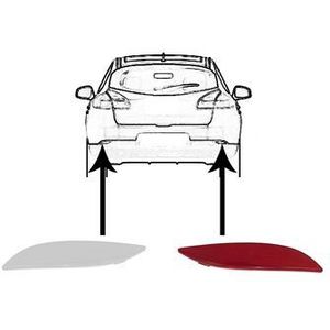 VanWezel 4377940 - Catadioptre Rechts - Renault Megane - 2009 tot 2015