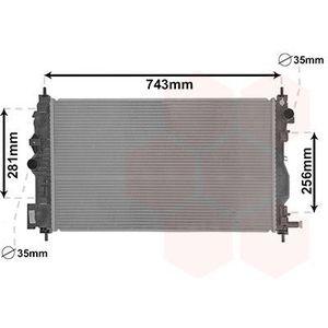 VAN WEZEL Radiateur CHEVROLET 37002599 13267666