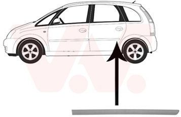 Van Wezel - DEURBEKLEDING VOOR OPEL MERIVA A 2003-2006 13113504