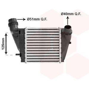 Renault - Intercooler - Aluminium - Luchtgekoeld - 2 Aansluitingen