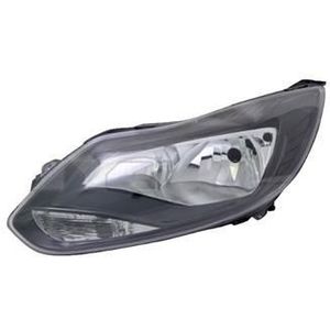 VanWezel 1945963N - Voorlicht met Knipperlicht - Zwart - Voor Ford Focus van 02/2011 tot 2014