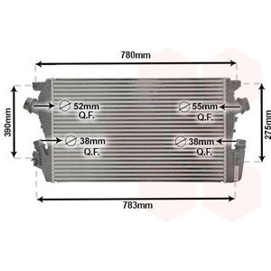 Intercooler, Inlaatluchtkoeler Opel Ir 37014706