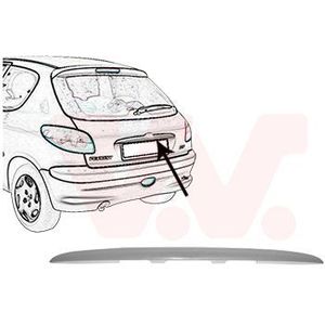 VAN WEZEL Plaat, bumper PEUGEOT 4028459 8742F6