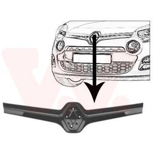 Renault Twingo, 2012 - 2014 - grille lijst, zwart