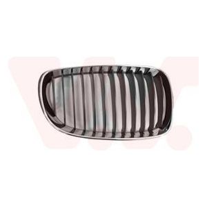 VanWezel - 0628512 - Grille - Zwart - Voor Bmw 1 e81/87 van 04/2007 tot 2012