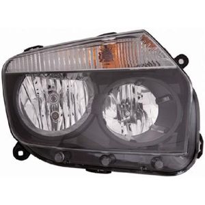 VanWezel 1555964 - Koplamp Rechts - Dacia Duster - Grijs Fumé