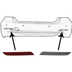 VanWezel - 0670939 - Catadioptre - Rood - Achterste Carrosserie