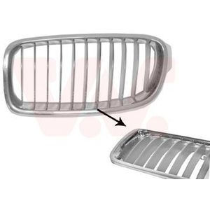 VanWezel - 0670413 - Grille Calandre - Grijs - Voor Bmw 3 F30 Berline 2012-2019