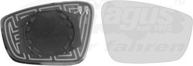 VAN WEZEL Spiegelglas VW,SKODA,SEAT 5701838 6RU857522F Dodehoekspiegel,Spiegelglas, buitenspiegel