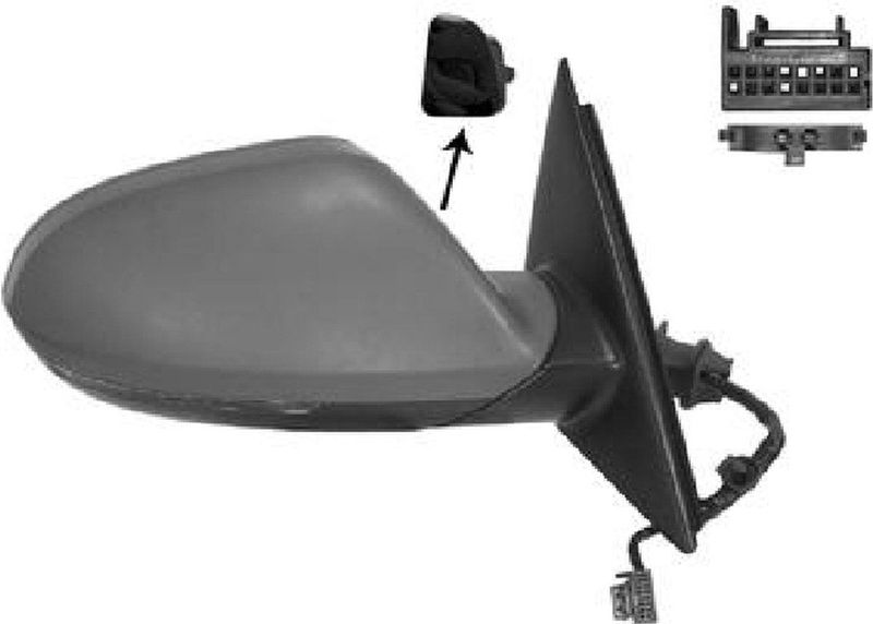VanWezel 0342818 - Rétroviseur éléctrique complet droit pour Audi A6 de 04/2011 à 2014