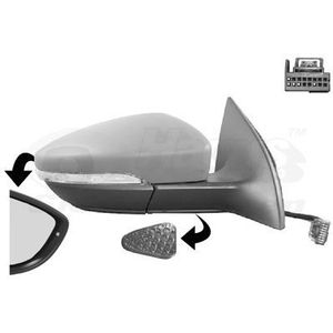 VAN WEZEL Buitenspiegel VW 5841818 3C8857508AN9B9,3C8857508BQ9B9,3C8857522 Zijspiegel,Spiegel,Achteruitkijkspiegel,Autospiegel,Dodehoekspiegel