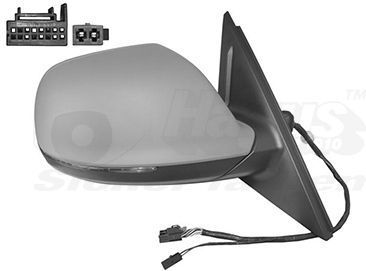 VanWezel 0380808 - Rétroviseur Compleet Rechts - Voor Audi Q5 - 09/2012 tot 2017