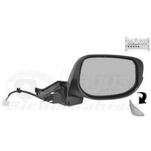 VanWezel 2511808 - Rétroviseur Compleet Dicht Rechts - Voor Honda Insight 2009-2013