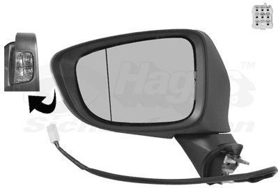 VAN WEZEL Buitenspiegel MAZDA 2766817 GHR169181A,GHR169181D,GHR169181E Zijspiegel,Spiegel,Achteruitkijkspiegel,Autospiegel,Dodehoekspiegel GHR169181H