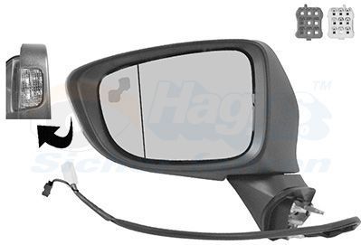VAN WEZEL Buitenspiegel MAZDA 2766827 GHR569181B,GHR569181E,GHR569181H Zijspiegel,Spiegel,Achteruitkijkspiegel,Autospiegel,Dodehoekspiegel GHR569181J