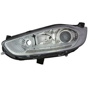Ford Fiesta, 2013 - 2017 - koplamp, H7+H1+ daglicht, elektr verstelb, links