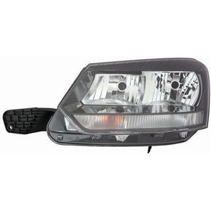 VanWezel - 7607961 - Voorlicht - Zwart - Voor Skoda Yeti 2014 tot heden