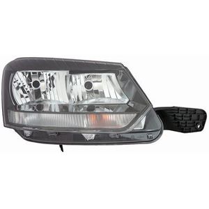 VanWezel - 7607962 - Koplamp - Zwart - Voor Skoda Yeti 2014 tot nu