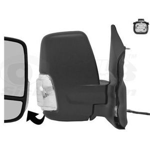 VanWezel 1991802 - Rétroviseur Compleet Rechts - Zwart - Voor Ford Transit (2t) vanaf 03/2014
