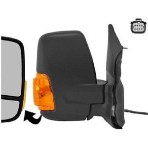 VanWezel 1991808 - Rétroviseur Compleet - Zwart - Voor Ford Transit (2t) vanaf 03/2014