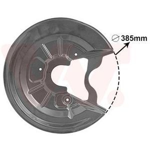 VAN WEZEL Stofplaat remschijf VW,AUDI,SKODA 7623373 1K0615611P Ankerplaat,Dekplaat, remschijf