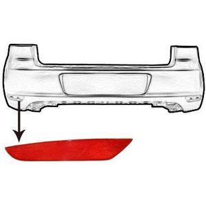 VanWezel 5863939 - Catadioptre - Voor Volkswagen Golf VI - 11/2008 tot 2013