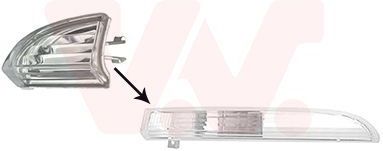 VAN WEZEL Reflector, knipperlamp VW 5841973 3C8807717
