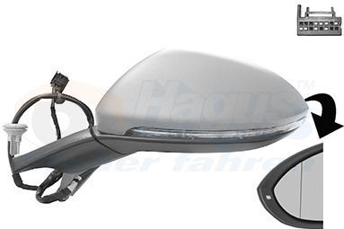 VAN WEZEL Buitenspiegel VW 5766815 5G0857537C,5G1857507AK9B9,5G1857507BS Zijspiegel,Spiegel,Achteruitkijkspiegel,Autospiegel,Dodehoekspiegel 5G0857521