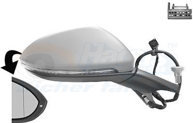 VAN WEZEL Buitenspiegel VW 5766816 5G1857508BB,5G1857508CP9B9,5G1857508DM Zijspiegel,Spiegel,Achteruitkijkspiegel,Autospiegel,Dodehoekspiegel