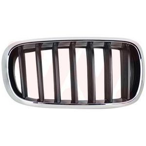 VanWezel - 0690512 - Grille - Zwart - Voor Bmw X5 F15 van 08/2013 tot 2018