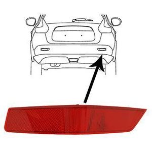 VanWezel 3375940 - Catadioptre Rechts - Nissan X-trail T32 - 2014 tot 2022