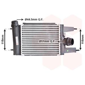 Nissan - Intercooler - Inlaatluchtkoeler - Aluminium - Luchtgekoeld