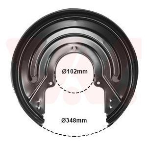 Dekplaat, Remschijven Volkswagen Van Wezel 5874374
