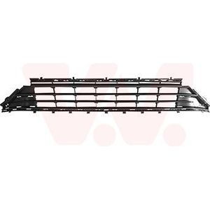VanWezel - 5775590 - Grille - Zwart - Voor Volkswagen Golf VII van 01/2017 tot 2020