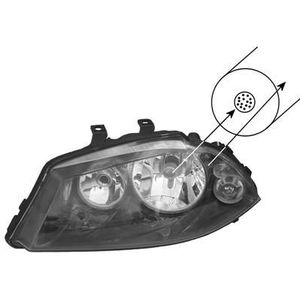 VanWezel 4917965 - Voorlicht met Knipperlicht - Grijs Fumé - Voor Seat Cordoba 2002-2008
