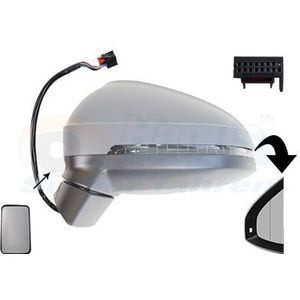 VAN WEZEL Buitenspiegel AUDI 0346827 8W1857409F9B9,8W1949145,8W0949101A Zijspiegel,Spiegel,Achteruitkijkspiegel,Autospiegel,Dodehoekspiegel